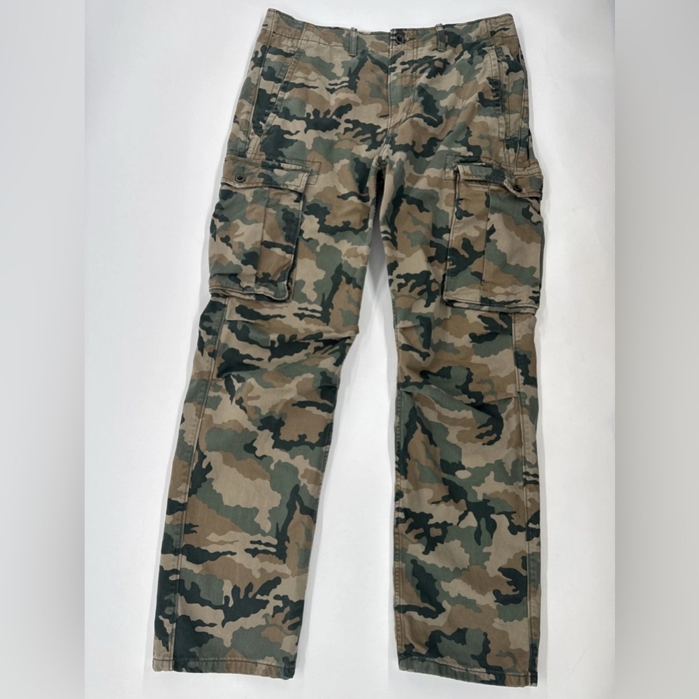 Levi's Camo Cargo Pants Green Military Tactical Army Hunting Mens 34x30 actual - Picture 2 of 14